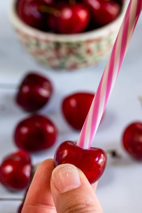 How To Pit Cherries Easily, How To Pit Cherries, Cherry Pie Bars, Cherry Delight, Cherry Pitter, Crazy For Crust, Cherry Season, Frozen Cherries, Cherry Cheesecake