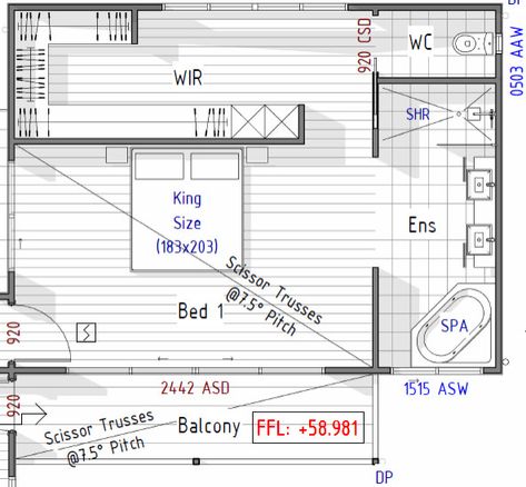 Open Plan Ensuite - How to enclose Bathroom In Bedroom Open Plan, Bathroom In Bedroom Open, Open Ensuite Bedroom, Open Plan Bedroom Ensuite, Open Plan Ensuite, Open Ensuite, Ensuite Floor Plan, Open Plan Bedroom, Ensuite Layout