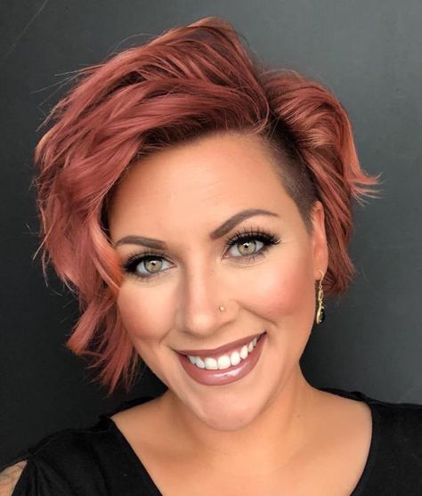 Bright Side Undercut Hairstyle Curly Hair Undercut, Side Undercut, Undercut Bob Haircut, Bob Ideas, Undercut Hairstyle, Undercut Hairstyles Women, Undercut Bob, Bob Hairstyles For Thick, Lob Hairstyle