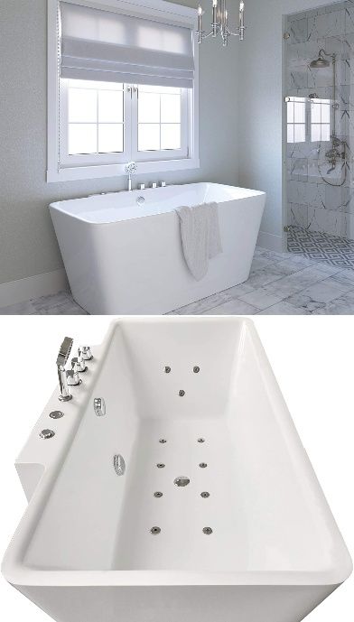 Jetted Soaking Tub, Whirl Pool Tub Master Bath, Tub With Jets, Free Standing Jetted Tub, Jetted Bath Tubs Master Suite, Jetted Tub Shower Combo, Jet Tub, Jet Tub Shower Combo, Freestanding Jetted Tub