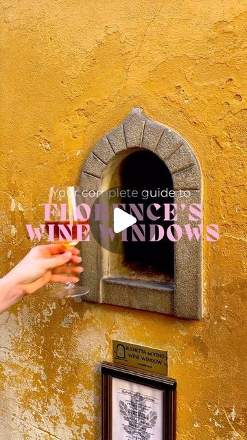 Emily🐬Travel Tips & Inspiration on Instagram: "👇🏻3 wine window locations in Florence👇🏻  Wine windows, or “buchette del vino,” are small hatches in Florentine buildings dating back to the 17th century. Today, they’re historical landmarks and a cool place to grab a glass of vino.🍷  There are 3 functioning wine windows in Florence:  1. @babaefirenze this is my favourite. It’s such a charming wine window and located on a quiet street so everyone sits on the pavement whilst enjoying their drinks.  2. @osteriabelledonnefirenze this is a cute window with a little wooden door you knock on!   3. @wine_window_cantinadepucci this one has a bell you ring when you want to order which is fun! It does get quite busy as it’s near the Duomo.  Who would love to check out a wine window when they visit Wine Window, Cute Window, Historical Landmarks, Wooden Doors, 17th Century, Florence, Travel Tips, Wine, Ring