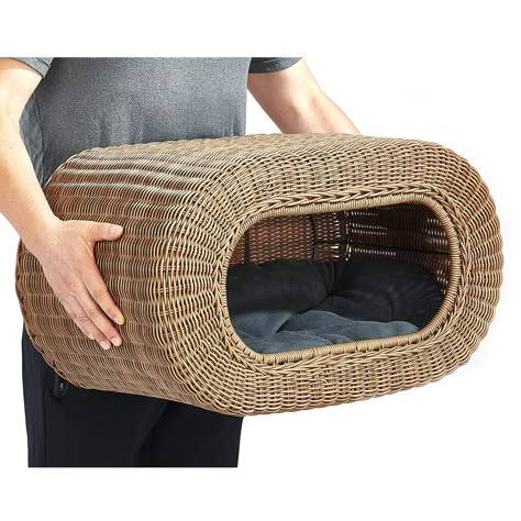 Fun Stackable Wicker Cat Hideaway House - Interactive Play Rattan Cat House for Indoor Cats Kitty, Pet Friendly Top/Side House Entry, Cat Bed Enclosed* You can find more details by visiting the image link. (This is an affiliate link) #cathouses Cat Houses Indoor, Pfp Cat, House Entry, Modern Cat Tree, Cat House Diy, Cat Basket, Outdoor Cat House, Tree Cat, Cat Pfp