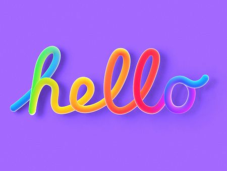 Spline 3D Hello Text Design by Gaddafi Sarker on Dribbble Spline 3d, Hello Text, 3d Text, Text Design, Creative Professional, Global Community, Design