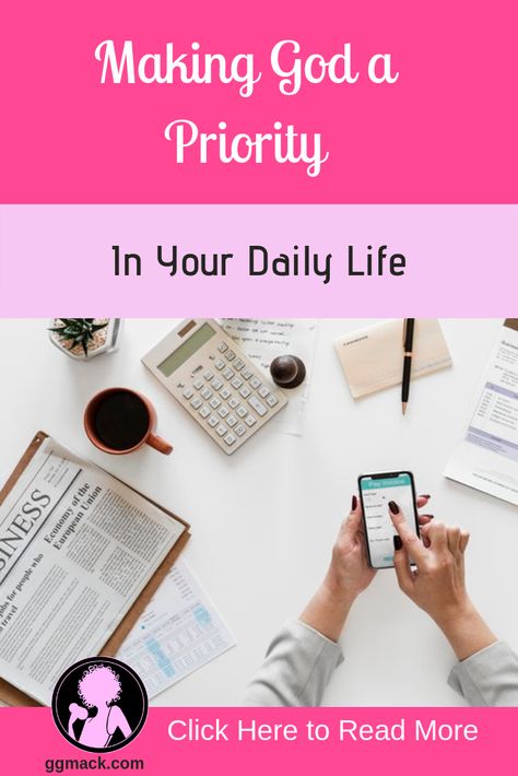 Making God a Priority in your Daily Life!  So important to put God first in your everyday life.  I show you 4 easy steps to help make this achievable for all of my busy ladies out there.   #faith #prayers #prayertime #timeforgod #prayerjournal #jesus #morningroutine Where Is God, Christian Yoga, Put God First, Teacher Breakfast, Life Transformation, Christian History, Family Devotions, Devotional Journal, Prayer Times