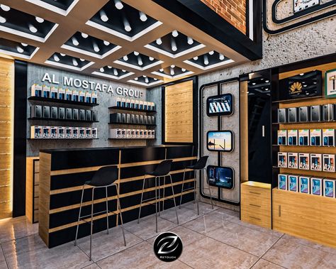 Mobile store interior design Mobile Store, Store Design Interior, Store Interior, Wine Rack, Liquor Cabinet, Interior Design, Furniture, Design, Home Decor