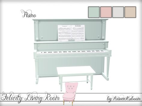 The Sims Resource - Felicity Living Room - Piano Sims 4 Cc Y2k Kitchen, Sims 4 Skills, Sims 4 Living Room, Sims 4 Beds, Resource Furniture, Sims 4 Tsr, Sims Furniture, Die Sims 4, Sims Packs