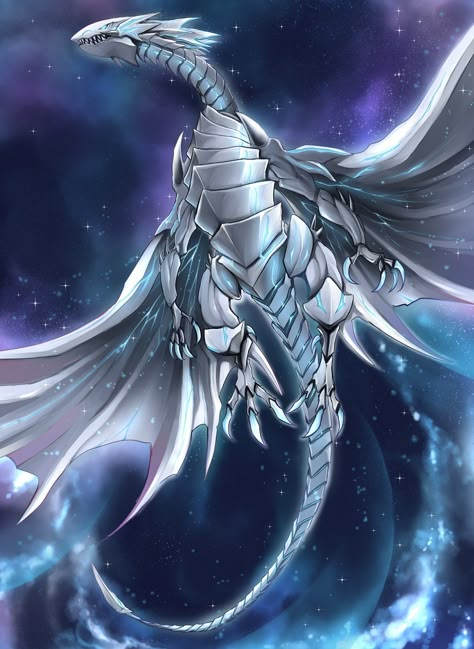 Fantasy Dragon Art, Blue Eyes White Dragon, Yugioh Dragons, Ultimate Dragon, Dragon Type Pokemon, Legendary Monsters, Types Of Dragons, Yugioh Monsters, Creature Artwork