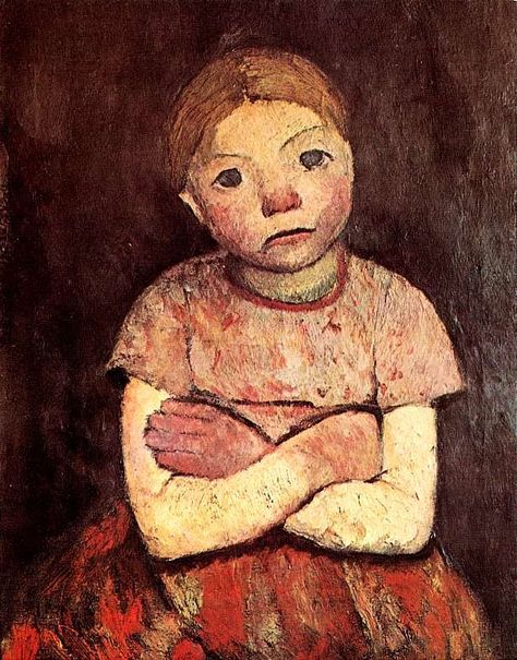 Paula Modersohn-Becker – (1876-1907) #HappenArt Paula Modersohn Becker, Female Painters, German Expressionism, German Art, Art Japonais, Kids Portraits, Painting For Kids, Figure Painting, Figurative Art