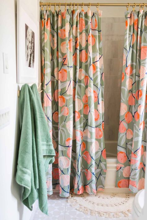 Girls Bathroom Shower Curtain, Boho Kids Bathroom, Good To Make, Double Shower Curtain, Boho House Decor, Mini Bathroom, Kids Shared Bedroom, Girl Bathrooms, Kids Shower Curtain