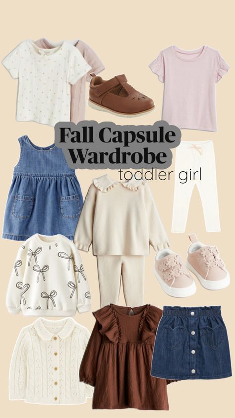 Toddler Girl Fall, Pose Idea, Fall Capsule Wardrobe, Girls Outfits, Kids Style, Family Pictures, Fall Wardrobe, Capsule Wardrobe