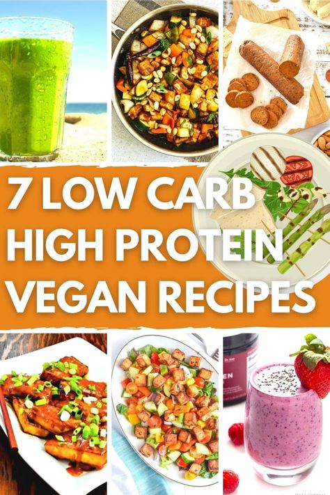 Vegan Recipes High Protein, Recipes High Protein Low Carb, Vegan Recipes Low Carb, Protein Vegan Recipes, Vegetarian High Protein, 1200 Calorie Diet Meal Plans, Recipes High Protein, Low Calorie Vegan, Vegan Protein Recipes