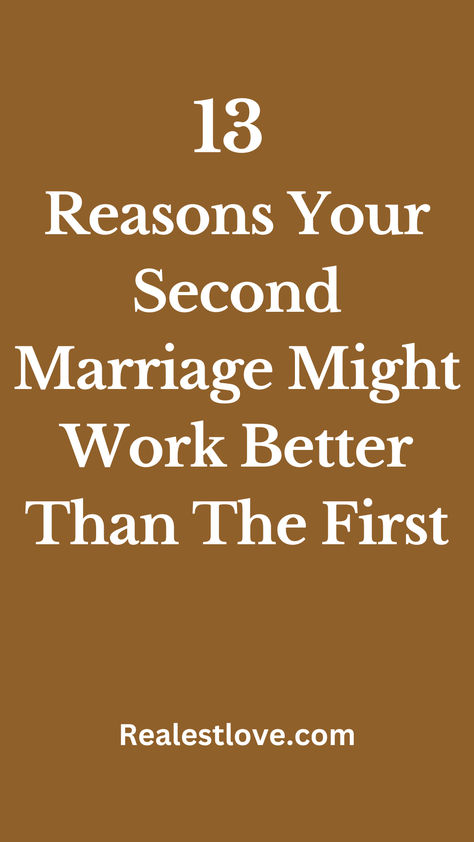 The traumas of separation can be draining and emotionally exhausting. To avoid going through the pains again, you might decide to avoid marriage again.  However, not all second marriages last. Some go through as many struggles and difficulties as they had in their first marriage. In this blog post, you will discover reasons why second marriages work better than first. Read on. Relationship Habits, Conflict Resolution Skills, Happy Marriage Tips, Relationship Red Flags, Second Marriage, Relationship Talk, Improve Communication Skills, Successful Marriage, 13 Reasons