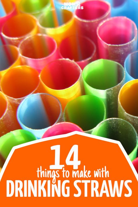 14 of the BEST and most unique things to make with straws - these straw crafts use both paper straws and plastic, and include kids crafts, adult DIY, and unique ideas for teens too. Plastic Straw Crafts, Paper Straws Crafts, Drinking Straw Crafts, Flower Wall Hanging Decor, Room Hanging Decor, Diy Paper Wall Hanging, Paper Craft For Kids, Straw Art, Diy Straw