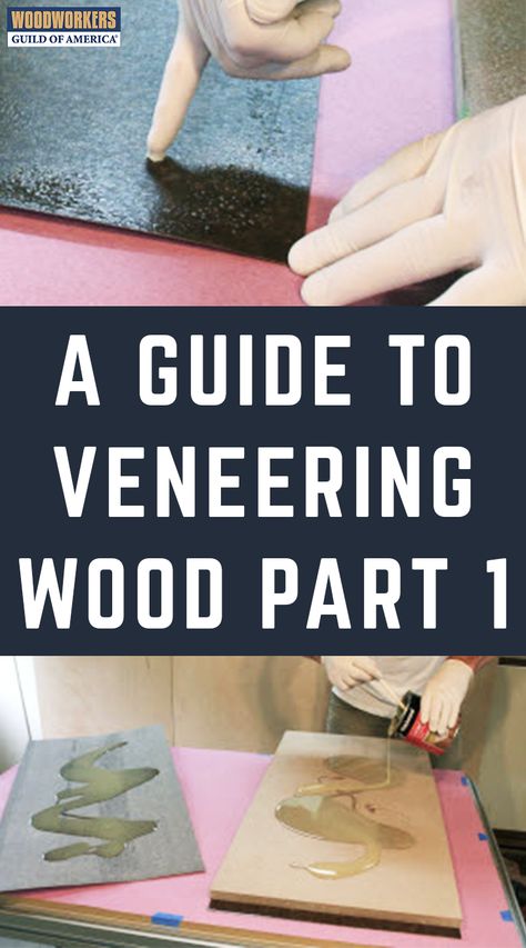 This is the first in a three-part story, each showing a different way of applying veneer to a substrate. When veneering wood, it is important to remember a couple of things. First, and foremost, veneer always needs to be counterbalanced, meaning, ALWAYS apply veneer to both sides of the substrate. When glue is applied between two surfaces, it shrinks, or contracts when it dries. This contraction pulls the surface in tension and cups it. To balance this out, the exact procedure should be done... Replacing Veneer On Furniture, How To Apply Wood Veneer, Wood Veneer Projects, Wood Veneer Sheets, What To Use, Wood Furniture Diy, Cabinet Making, Woodworking Techniques, Wooden Sculpture