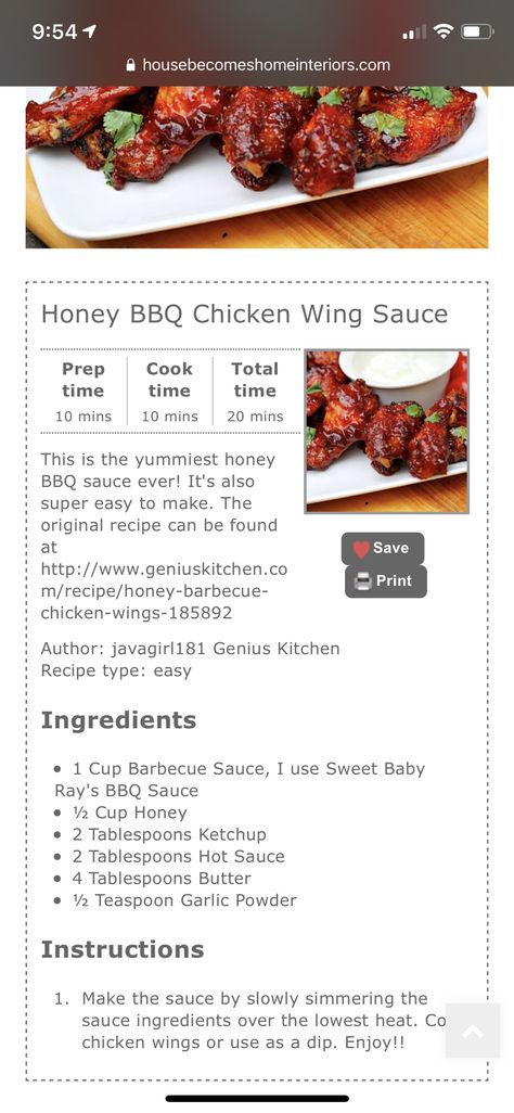 Chicken Wing Recipes Bbq, Saucy Wings Recipe, Bbq List, Honey Bbq Chicken Wings, Sweet Baby Rays Bbq Sauce, Honey Bbq Wings, Barbecue Chicken Wings, Honey Barbecue Sauce, Chicken Wing Sauces