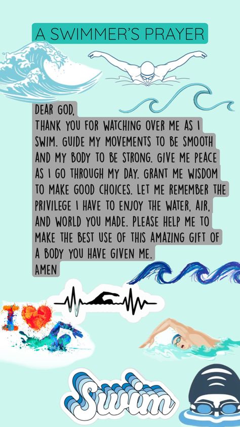 Swimming Motivational Quotes, Swimming Motivation, Swimming World, Swim Practice, Christian Quotes God, Make Good Choices, Swimmers, Dear God, Kids Stuff