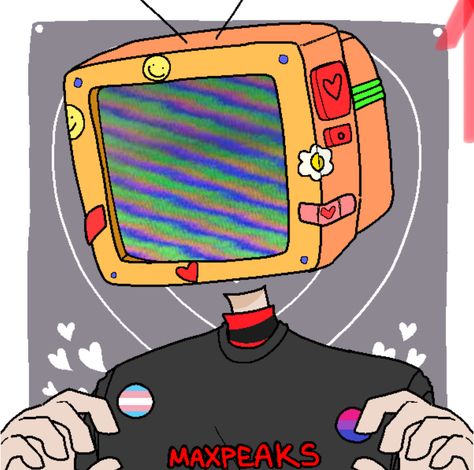 Weird Core Pfp, Tv Head Oc, Dreams Core Aesthetic, Object Head, Object Heads, Tv Head, Dreamcore Weirdcore, Character Maker, Body Pose Drawing