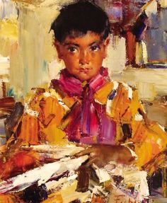 Nicolai Fechin | Nicolai Fechin Paintings | Pinterest | Indian ... Nicolai Fechin, Indian Boy, Western Artist, Impressionist Artists, Southwest Art, Oil Portrait, Russian Artists, Russian Art, Kids Portraits