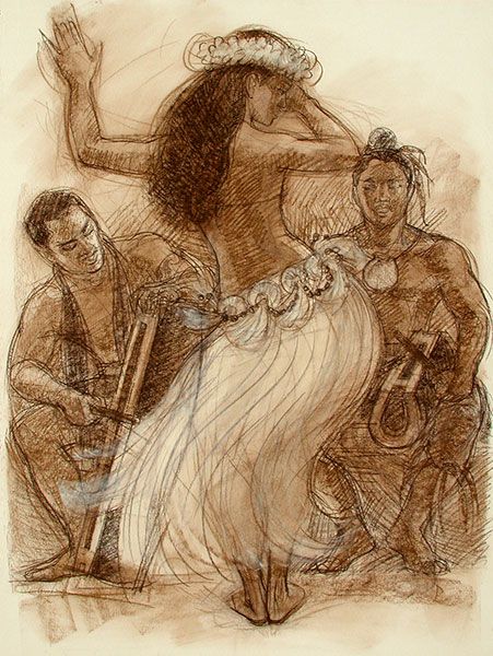 Pacific Islander Culture, Ancient Hawaii, Tahitian Dance, Polynesian Dance, Hawaiian Dancers, Polynesian Art, Hawaii Art, Tiki Art, Hula Dancers