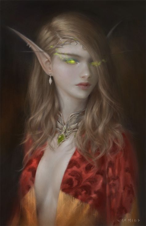 ArtStation - Blood Elf, Mario Vazquez Blood Elf, Female Elf, Warcraft Art, Portrait Sculpture, Girl Sketch, Female Character Design, Monster Girl, Art Website, Drawing Artwork