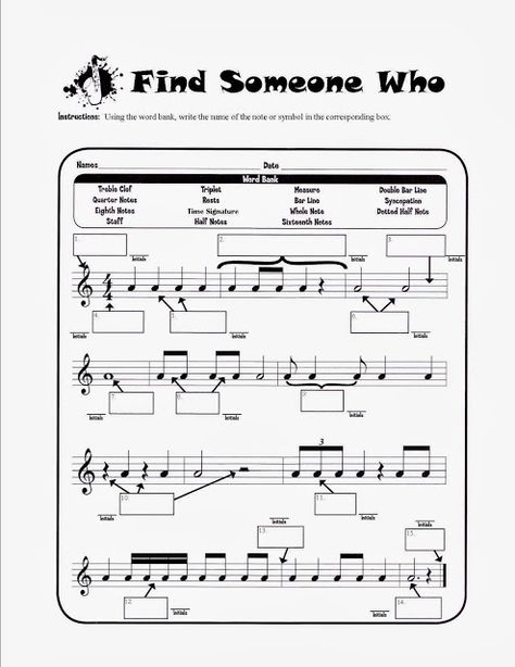 Note Reading Worksheet, Music Names, Music Assessments, General Music Classroom, Music Reading, Music Notebook, Music Theory Worksheets, Music Teaching Resources, Middle School Music