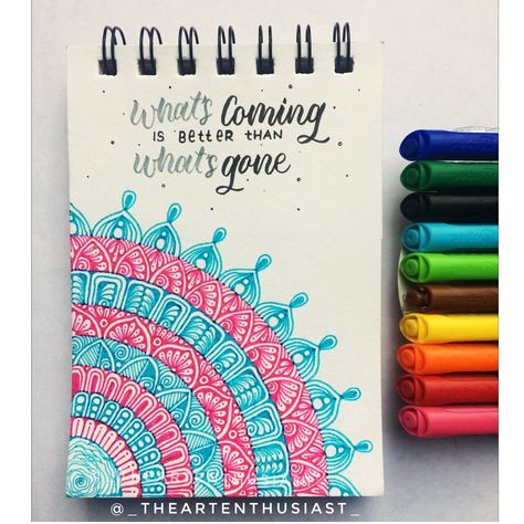 Calligraphy quote with mandala Mandala With Brush Pens, Quote In Calligraphy, Random Journal, Mandala Ideas, Calligraphy Quote, Brush Pen Art, Easy Mandala, Easy Mandala Drawing, Pen Craft