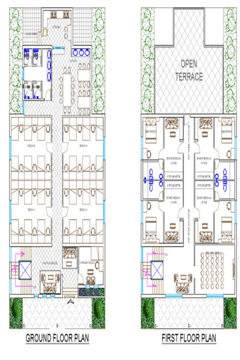 FREE 2D CAD Block of a HOSTEL DESIGN including dormitory layouts staff rooms and bathroom areas. This AutoCAD drawing can be used in your hostel design CAD drawings. Hostel Design, Cad Blocks Free, Revit Families, Floor Plan Creator, Dormitory Room, Hostels Design, Revit Family, Cad Library, Architecture Portfolio Design