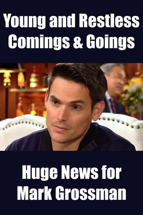 Young and the Restless Comings & Goings: Huge News for Adam Newman Actor Mark Grossman, Adam Newman, 90 Day Fiance, Young And The Restless, A Family, It Cast, Actors, Reading, Quick Saves