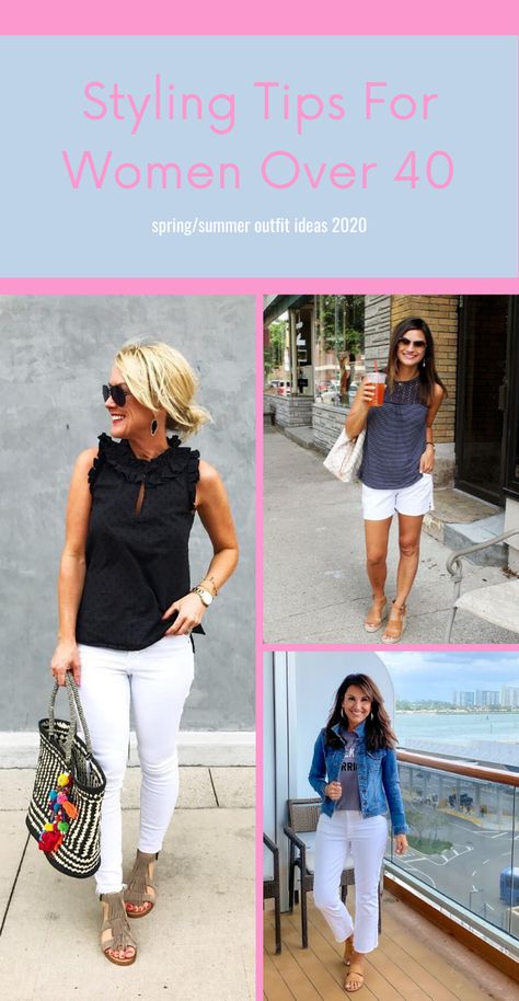 Summer Outfits 50 And Older, 40 Year Old Wardrobe For Women, Looks For 40 Year Olds Woman, Spring Outfits For 40 Year Old Women, Womens Fashion Casual Summer Over 40 Over 50 Outfit Ideas, What To Wear This Summer, Summer Outfits Women Over 40 Classy, Wardrobe For 40 Year Old Woman, 40 Style Woman