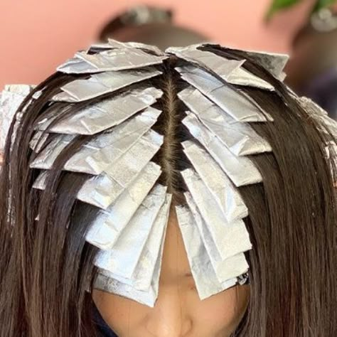 Gray Hair Highlight Transformation - Mirella Manelli Hair Education Highlight Transformation, Gray Highlights Brown Hair, White Hair Highlights, Bright Blue Hair, Kenra Color, Hair Education, Gray Hair Pixie Cuts, Hair Foils, Frosted Hair