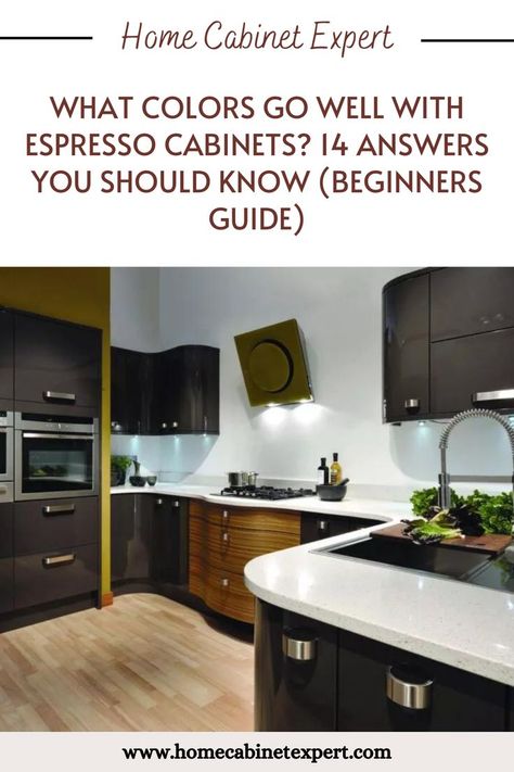 Kitchen Colors Schemes With Dark Cabinet, Kitchen Paint Colors With Dark Cabinets, Espresso Cabinets Kitchen, Espresso Kitchen Cabinets Color Schemes, Expresso Cabinets, Kitchen Colour Combination Ideas, Kitchen Cabinets Color Combination, Espresso Kitchen Cabinets, Kitchen Colour Combination