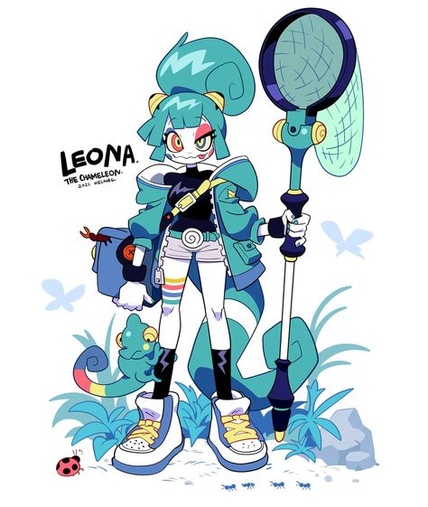 Nelnal🌸 on Twitter: "Chameleon girl… " Nelnal Characters, Posca Art, 캐릭터 드로잉, Cartoon Character Design, 영감을 주는 캐릭터, Cute Art Styles, Character Design References, A Cartoon, Creature Design