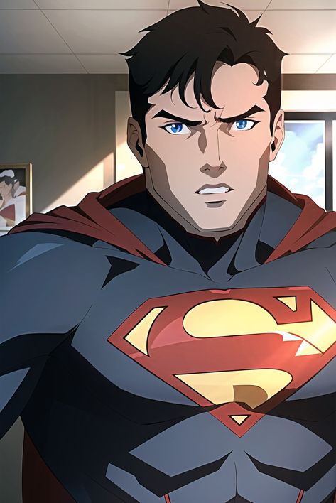 #civitai Clark Kent Fanart, Superman Fanart, Superman Anime, Clark Superman, Dc Pics, Superman Drawing, Superman Pictures, Marvel Paintings, Dc Animated