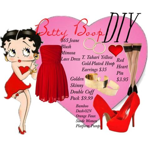 Halloween ---Betty Boop costume ideas. Betty Boop Halloween Costume Long Hair, Betty Boop Long Hair, Betty Boop Halloween Costume, Betty Boop Costume, Bettie Boop, Movie Character Ideas, Betty Boop Halloween, Easy Halloween Costumes For Women, 2015 Halloween Costumes