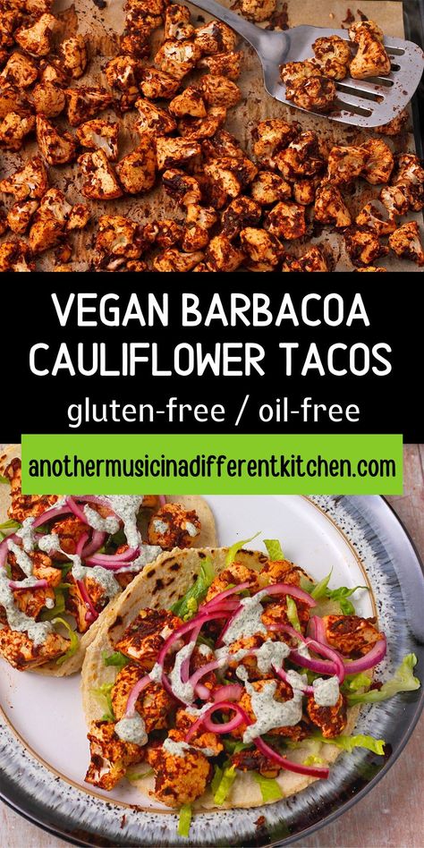 Vegan Cauliflower Tacos Recipes, Mexican Plant Based Recipes, Barbacoa Cauliflower, Cauliflower Tacos Recipes, Cauliflower Tacos Vegan, Raw Vegan Tacos, Mexican Barbacoa, Vegan Cauliflower Tacos, Cauliflower Taco