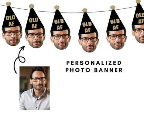 Baby Face Birthday Banner, 40th Birthday Banner For Men, Leopard Party, Funny Banner, Birthday Drinks, Funny Photo, Bright Photos, Graduation Banner, Golf Birthday