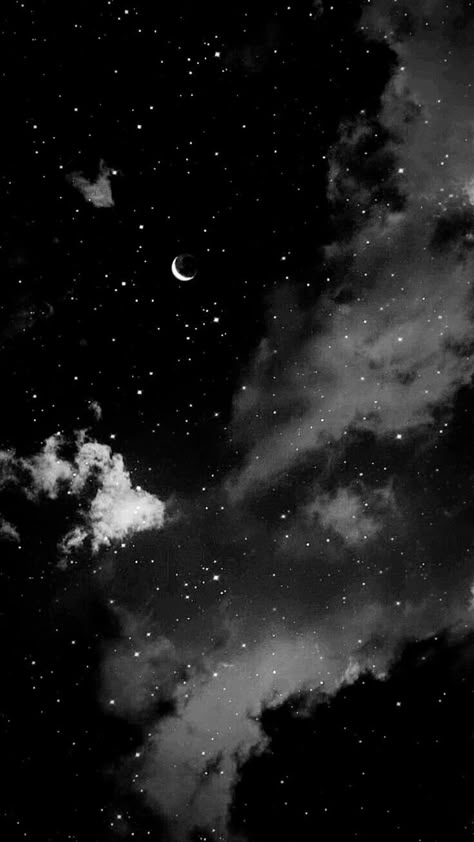 Alexcore Aesthetic Wallpaper, Monochrome Background Aesthetic, Black Pastel Background, Black And White Sky Aesthetic, Moon Black Aesthetic, Black Clouds Aesthetic, Dark Kawaii Wallpaper, Black Sky Aesthetic, Dark Galaxy Wallpaper Aesthetic