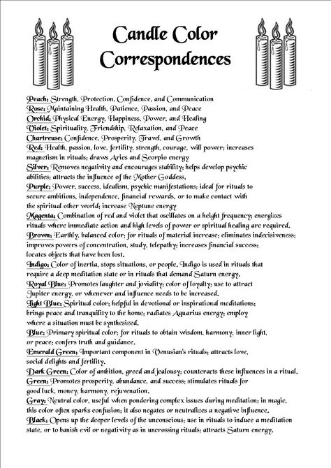 Candle Color Correspondences Candle Color Correspondence, Candle Magick Colors, Pagan Correspondences, Color Correspondences, Candle Tattoo Design, Color Magick, Wicca Candles, Dripless Taper Candles, Candle Colors