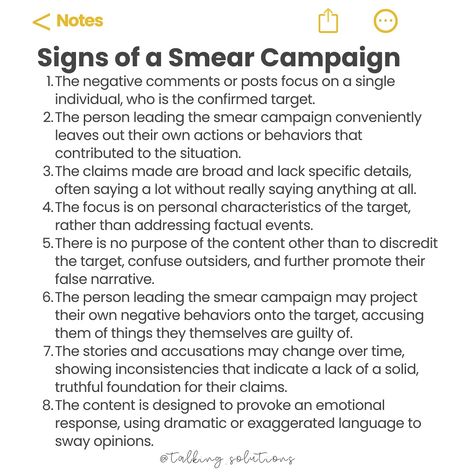 ❕Speaking the truth about one’s experience with a narcissist is NOT a smear campaign. And it often comes before a smear campaign. When someone starts to reveal the true nature and harmful behaviors of a narcissist, the narcissist or their flying monkeys may respond by launching a smear campaign. 🚩The smear campaign is a defensive tactic used by the narcissist to discredit the person exposing them, divert attention from their own actions, and manipulate others into supporting their narrati... Smear Campaign Quotes, Smear Campaign, Speaking The Truth, Flying Monkeys, Narcissistic Personality, Negative Comments, Personality Disorder, Speak The Truth, True Nature