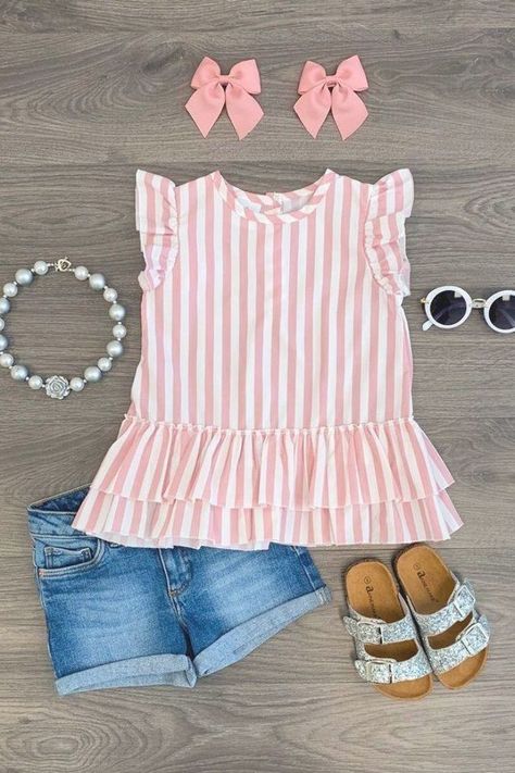 Pink Girl Outfits, Makeup Cantik, Sparkle In Pink, Cute Outfit Ideas, Toddler Girl Style, Toddler Boy Outfits, Baby Outfits, Cute Outfit