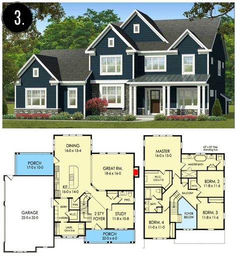 Modern Farmhouse Sims 4, Modern Farmhouse Floor Plans, Brindleton Bay, Modern Farmhouse Floorplan, Farmhouse Layout, Sims 4 Houses Layout, Bloxburg Houses, 3d Floor Plan, Farmhouse Floor Plans