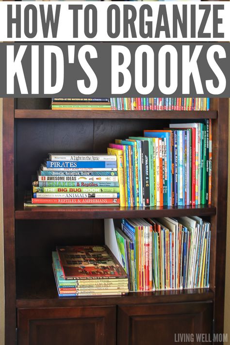 Organize Kids Books, Organizing Kids Books, Classroom Library Labels, Sisters Room, Book Dividers, Kids Book Storage, Organize Kids, Organize Books, Library Labels