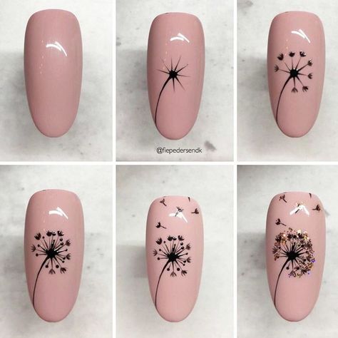 Before you think that easy nail designs are doomed to look cheap, let us show you some magnificent ideas you can do in just three steps. No one will guess it’s DIY! Dandelion Nail Art, Ball Nails, Nailart Tutorial, Easy Nail Designs, Self Nail, Nail Art Diy Easy, Nail Art For Beginners, Nail Art At Home, Pink Homecoming