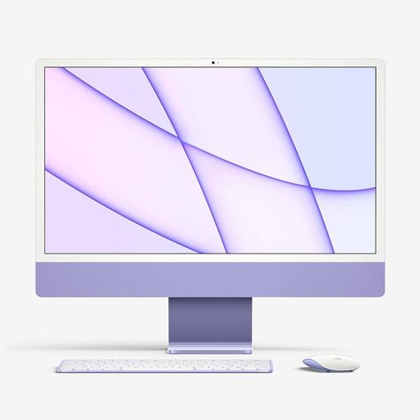 I Mac Apple, Purple Imac, Purple Macbook, Apple Pc, Rose Gold Ipad, Device Mockup, Iphone Life Hacks, Free Mockup Templates, Apple Imac