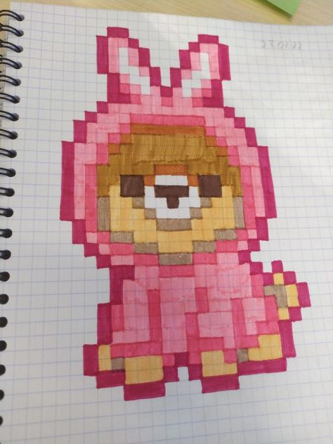 Cute Dog Pixel Art, Pomeranian Pixel Art, Pixel Art Difficile, Pixel Art Dog, Pixel Drawing Ideas, Dog Pixel Art, Pixel Art Kawaii, Graph Paper Drawings, Easy Pixel Art