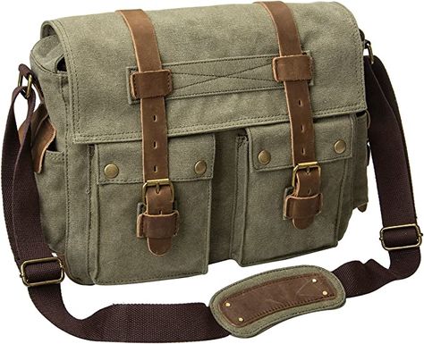 Leather Messenger Bag Men, Dslr Camera Bag, Green Clothing, Laptop Shoulder Bag, Dslr Cameras, Leather Messenger Bag, Men's Bags, Camera Case, Slr Camera