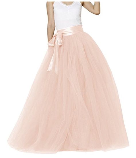 Floor-length tulle skirt Diy Tulle Skirt, Diy Tulle, Tulle Wedding Skirt, Gonna In Tulle, Long Tutu, Tutu Party, Tulle Long Skirt, Evening Skirts, Wedding Skirt