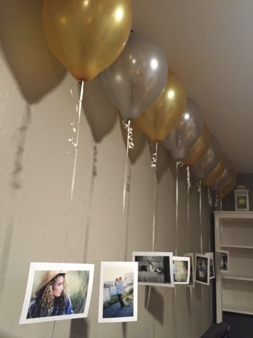 Ideas Aniversario, Birthday Decoration Ideas, Surprise Birthday Decorations, Birthday Decorations At Home, Happy Birthday Decor, Birthday Room Decorations, Birthday Surprise Boyfriend, Simple Birthday Decorations, Birthday Balloon Decorations