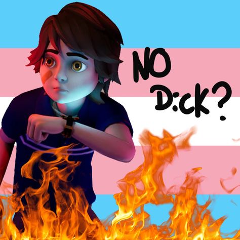 Aggressive Trans Flag, Matching Fnaf Pfp, Trans Funny, Sneet Snart, Fnaf Matching Pfp, Trans Things, Funny Flags, Boy Icon, Lgbt Memes