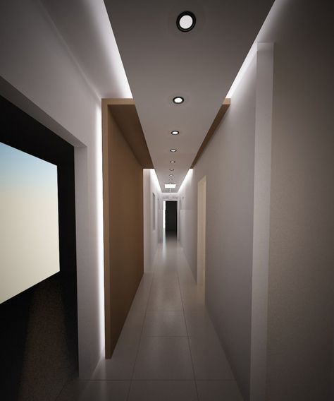 15 Extremely Modern Hall Designs You Can Get Ideas From Floating Ceiling, Gypsum Ceiling Design, Modern Hall, Drop Ceiling Lighting, Corridor Design, Gypsum Ceiling, Hallway Designs, Hallway Design, Interior Minimalista